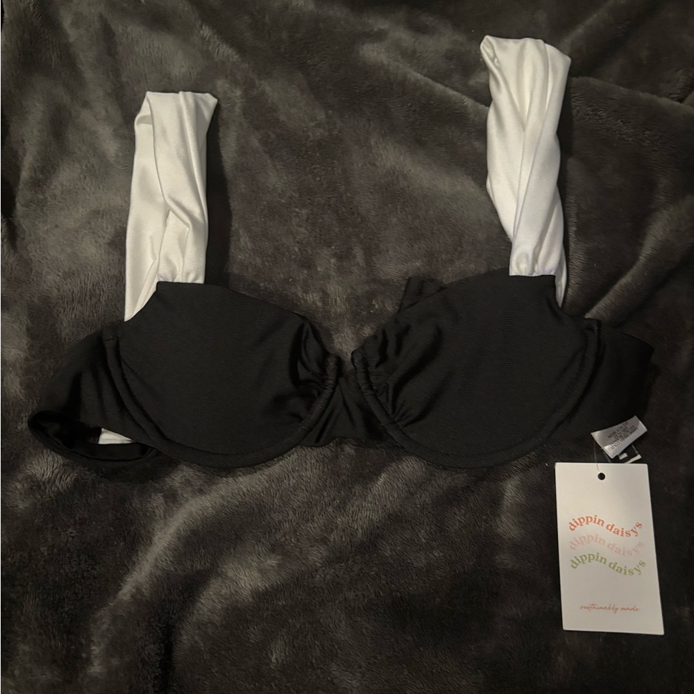 Dippin' Daisy's Black and White Bikini Top